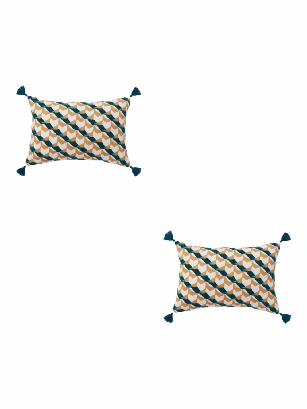 Threshold Geo Print Embroidered Throw Pillow Set of 2